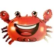 balon foliowy krab wesoly pomaranczowy jix 26 shp