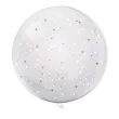 balon foliowy kropki bialo zlote transparentny tuban 18 orb