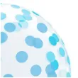 balon foliowy krysztalowe grochy niebieski godan 18 orb