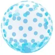 balon foliowy krysztalowe grochy niebieski godan 18 orb