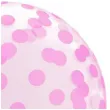 balon foliowy krysztalowe grochy rozowy godan 18 orb