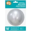 balon foliowy krysztalowy srebrny godan 18 orb