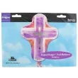 balon foliowy krzyz rozowy amscan 24 shp