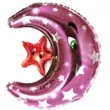balon foliowy ksiezyc i gwiazda purpurowy jix 23 shp