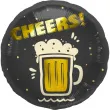 balon foliowy kufel piwa cheers czarno zloty folat 18 rnd