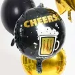 balon foliowy kufel piwa cheers czarno zloty folat 18 rnd