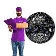 balon foliowy kula happy halloween czarny amscan 15 orb