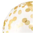 balon foliowy kula krysztalowa kropki zlote partydeco 16 orb