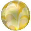 balon foliowy kula marmur zolty amscan 16 orb