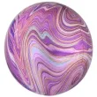 balon foliowy kula marmurek fioletowy amscan 15 orb