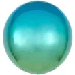balon foliowy kula ombre blekitny amscan 16 orb