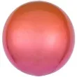 balon foliowy kula ombre pomaranczowy amscan 16 orb