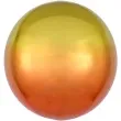 balon foliowy kula ombre zolty amscan 16 orb