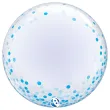balon foliowy kula z konfetti niebieski takarakosan 24 orb