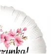 balon foliowy kwiat jabloni dziewczynka dekoracja na baby shower gender reveal bialy 18 rnd
