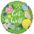 balon foliowy kwiaty get well amscan 16 rnd