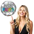 balon foliowy lets party kula dyskotekowa qualatex 18 rnd