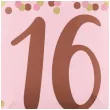 balon foliowy liczba 16 dekoracja na 16 urodziny rozowy amscan 18 rnd