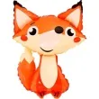 balon foliowy lis usmiechniety pomaranczowy jix 25 shp