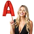balon foliowy litera a czerwony funny fashion 40 ltr