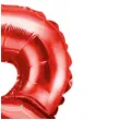 balon foliowy litera b czerwony partydeco 14 ltr