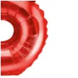 balon foliowy litera b czerwony partydeco 14 ltr