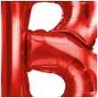 balon foliowy litera b czerwony partydeco 14 ltr