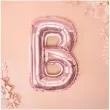 balon foliowy litera b rozowe zloto partydeco 14 ltr