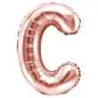 balon foliowy litera c rozowe zloto partydeco 14 ltr