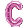 balon foliowy litera c rozowy partydeco 14 ltr