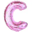 balon foliowy litera c serduszka rozowy oem 16 ltr