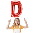 balon foliowy litera d czerwony partydeco 14 ltr
