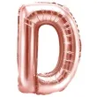 balon foliowy litera d rozowe zloto partydeco 14 ltr