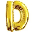 balon foliowy litera d zloty oem 16 ltr