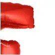 balon foliowy litera e czerwony funny fashion 40 ltr