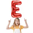 balon foliowy litera e czerwony partydeco 14 ltr