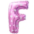 balon foliowy litera f serduszka rozowy jasny oem 16 ltr