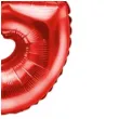 balon foliowy litera g czerwony partydeco 14 ltr