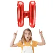 balon foliowy litera h czerwony partydeco 14 ltr