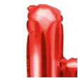 balon foliowy litera h czerwony partydeco 14 ltr