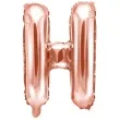 balon foliowy litera h rozowe zloto partydeco 14 ltr