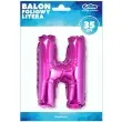 balon foliowy litera h rozowy godan 14 ltr
