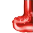 balon foliowy litera i czerwony partydeco 14 ltr
