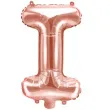balon foliowy litera i rozowe zloto partydeco 14 ltr