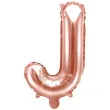 balon foliowy litera j rozowe zloto partydeco 14 ltr