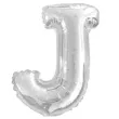 balon foliowy litera j srebrny oem 16 ltr