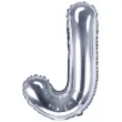 balon foliowy litera j srebrny partydeco 14 ltr