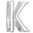 balon foliowy litera k srebrny oem 16 ltr