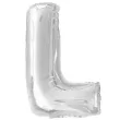 balon foliowy litera l srebrny oem 16 ltr