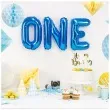 balon foliowy litera n 14 partydeco niebieski